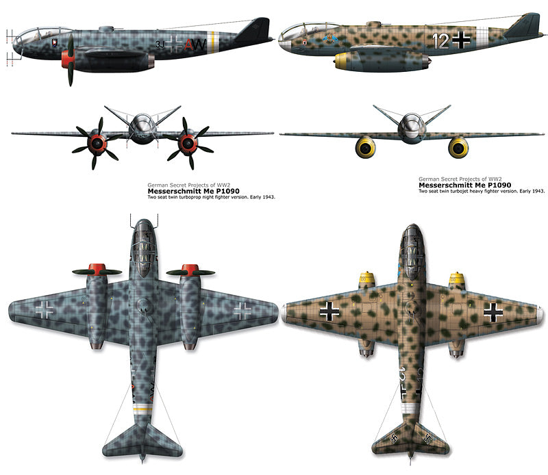 Unicraft UNI72165 Messerschmitt P.1090 Heavy Fighter 1:72