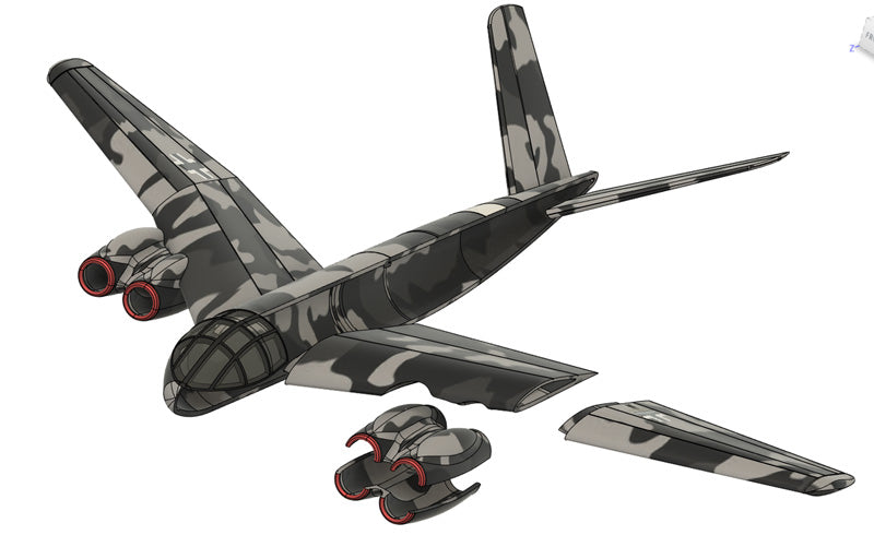Unicraft UNI72166 1:72 Messerschmitt P.1101-105 1945 huge four jet zerstorer