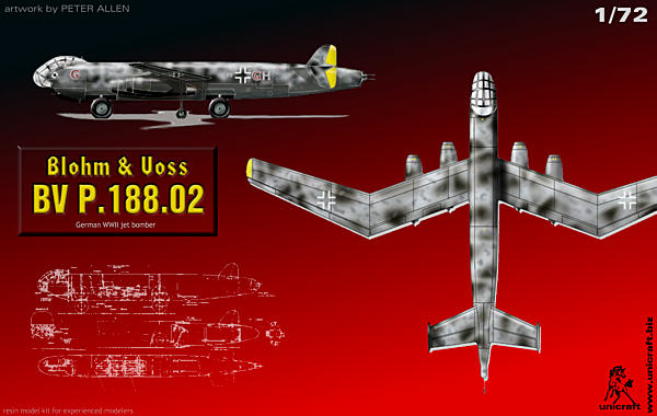 Unicraft UNI72168 1:72 Blohm-und-Voss Bv.P.188.02