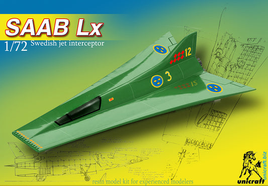 Unicraft UNI72176 1:72 Saab LX Swedish jet interceptor project