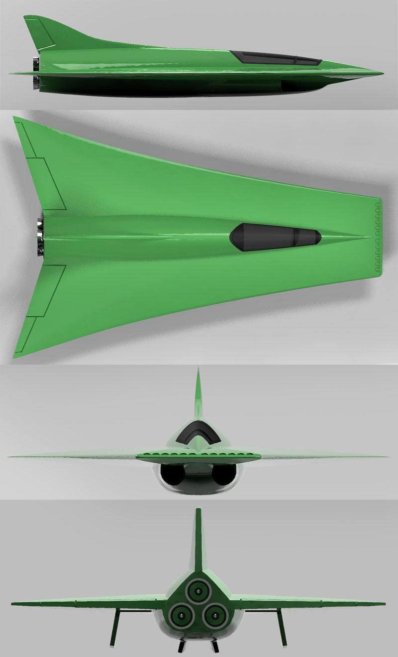 Unicraft UNI72176 1:72 Saab LX Swedish jet interceptor project