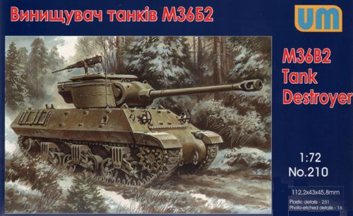 Unimodel UNIM210 1:72 M36B2 Jackson Tank destroyer