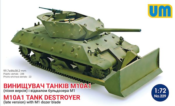Unimodel UNIM229 1:72 M10A1 Tank destroyer