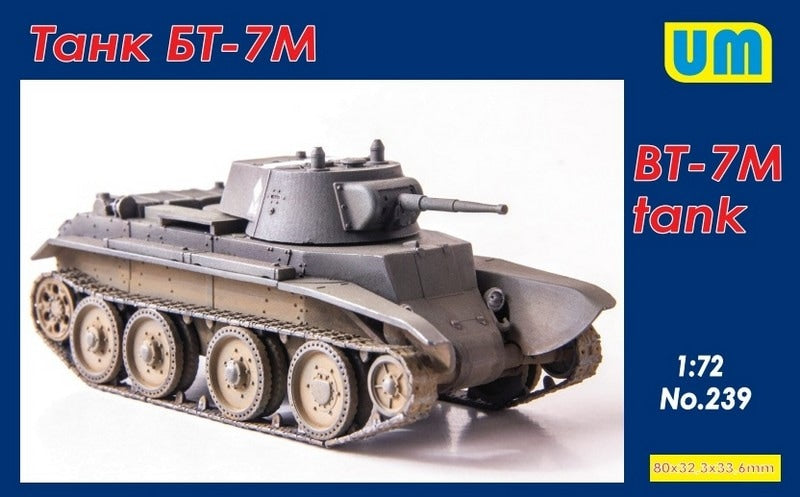 Unimodel UNIM239 1:72 Soviet BT-7M tank