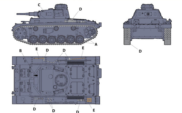 Unimodel UNIM270 1:72 Pz.Kpfw.III Ausf.H