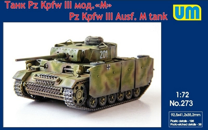 Unimodel UNIM273 1:72 Pz.Kpfw.III Ausf.M