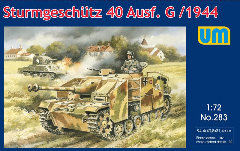 Unimodel UNIM283 1:72 Sturmgeschutz/StuG 40 Ausf.G 1944