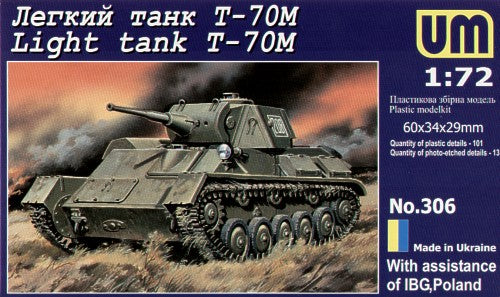 Unimodel UNIM306 1:72 Soviet T-70M light tank