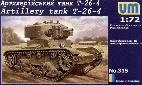 Unimodel UNIM315 1:72 Soviet T-26-4