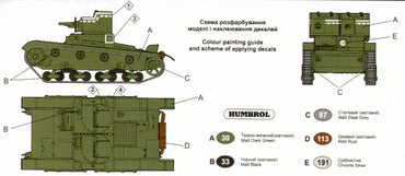 UM-MT UMMT316 1:72 Soviet T-26 light tank with twin turret, model 1931