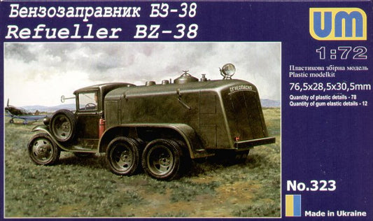 Unimodel UNIM323 1:72 BZ-38 fuel truck based on Soviet GAZ AAA