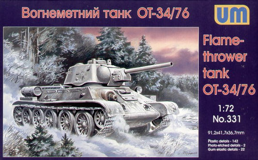 Unimodel UNIM331 1:72 Soviet OT-34 flamethrower