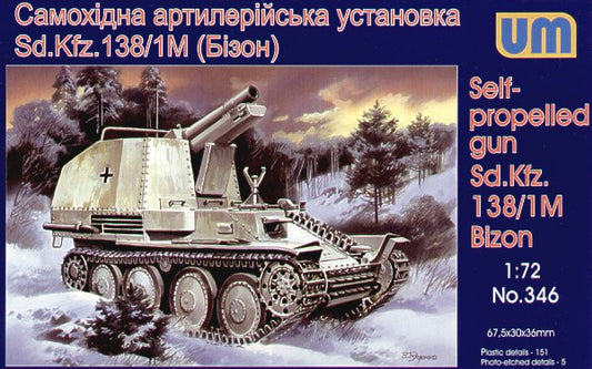 Unimodel UNIM346 1:72 German Sd.Kfz.138/1M Bison