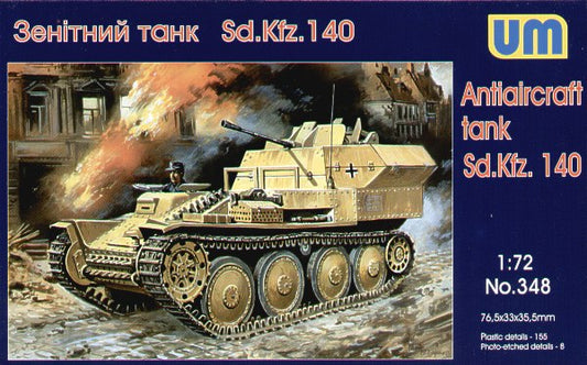 Unimodel UNIM348 1:72 German Sd.Kfz.140 anti-aircraft tank