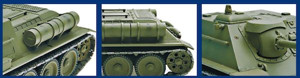 Unimodel UNIM392 1:72 Soviet SU-122III Self-propelled artillery plant