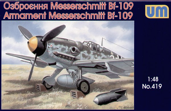 Unimodel UNIM419 Messerschmitt Armament & Equipment Set 1:48