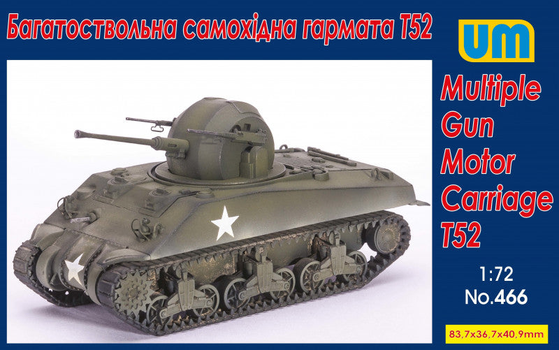 Unimodel UNIM466 1:72 T52 Multiple Gun Motor Carriage