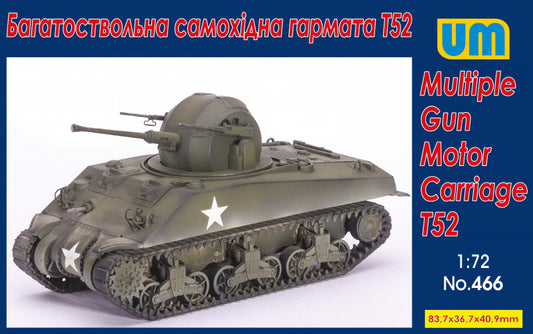 Unimodel UNIM466 1:72 T52 Multiple Gun Motor Carriage