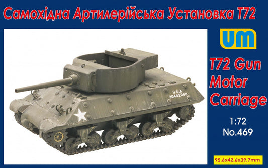 Unimodel UNIM469 1:72 T72 Gun Motor Carriage