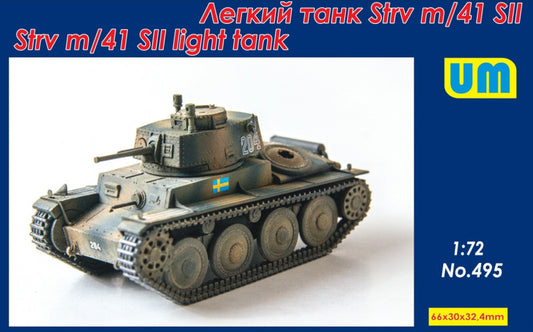 Unimodel UNIM495 1:72 Strv m/41 SII Swedish light tank