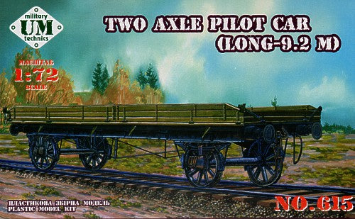 UM-MT UMMT615 1:72 Two axle flat bed railway truck
