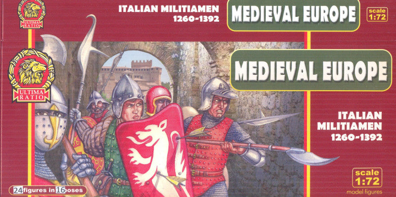 Ultima Ratio UR7211 1:72 Italian Militiamen 1260-1392 Medieval Europe
