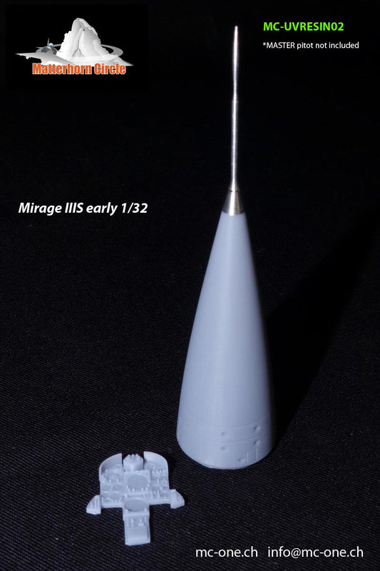 Matterhorn Circle UVRESIN02 Mirage IIIS Early Conversion 1:32