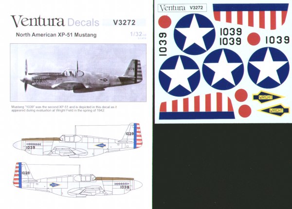Ventura VA3272 Prototype North-American XP-51 Mustang 1:32
