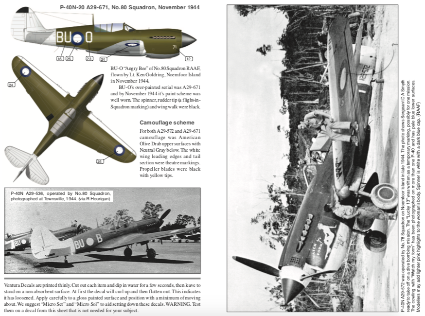 Ventura VA3283 1:32 Curtiss P-40s