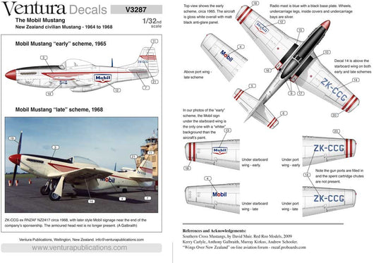 Ventura VA3287 1:32 New Zealand civilian 'Mobil' Mustang