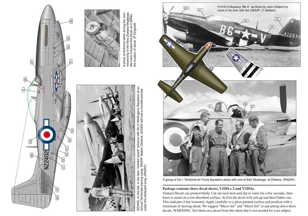 Ventura VA3294 1:32 RNZAF North-American P-51D Mustang, No.2 Wellington Sqn