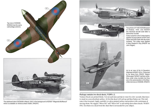 Ventura VA3295 1:32 RNZAF Curtiss P-40Es, "Umslopogaas" and NZ3034 "JZ-W"