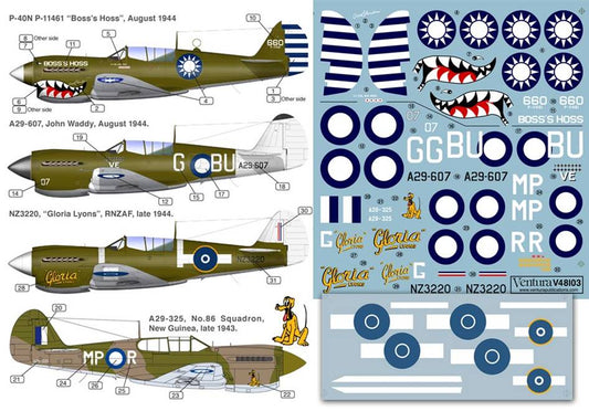 Ventura VA48103 1:48 Curtiss P-40s