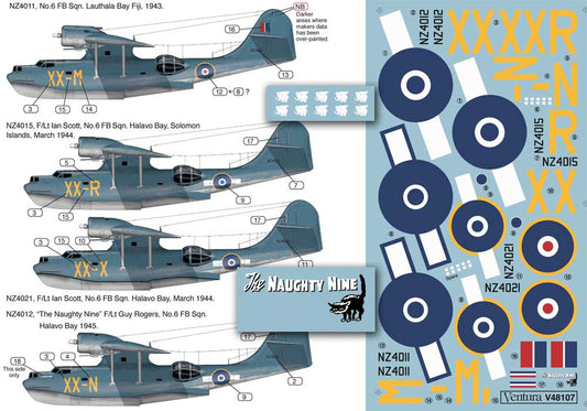 Ventura VA48107 1:48 RNZAF Consolidated PBY-5 Catalinas,No.6 Sqn