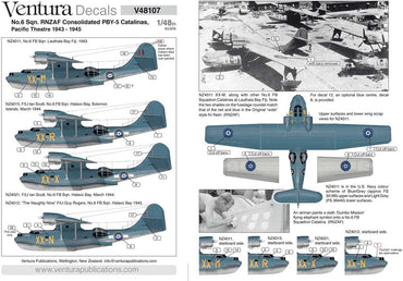 Ventura VA48107 1:48 RNZAF Consolidated PBY-5 Catalinas,No.6 Sqn