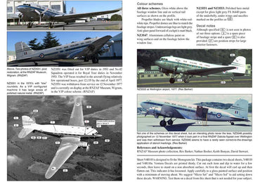 Ventura VA48110 1:48 RNZAF Douglas C-47 / DC-3 Dakotas