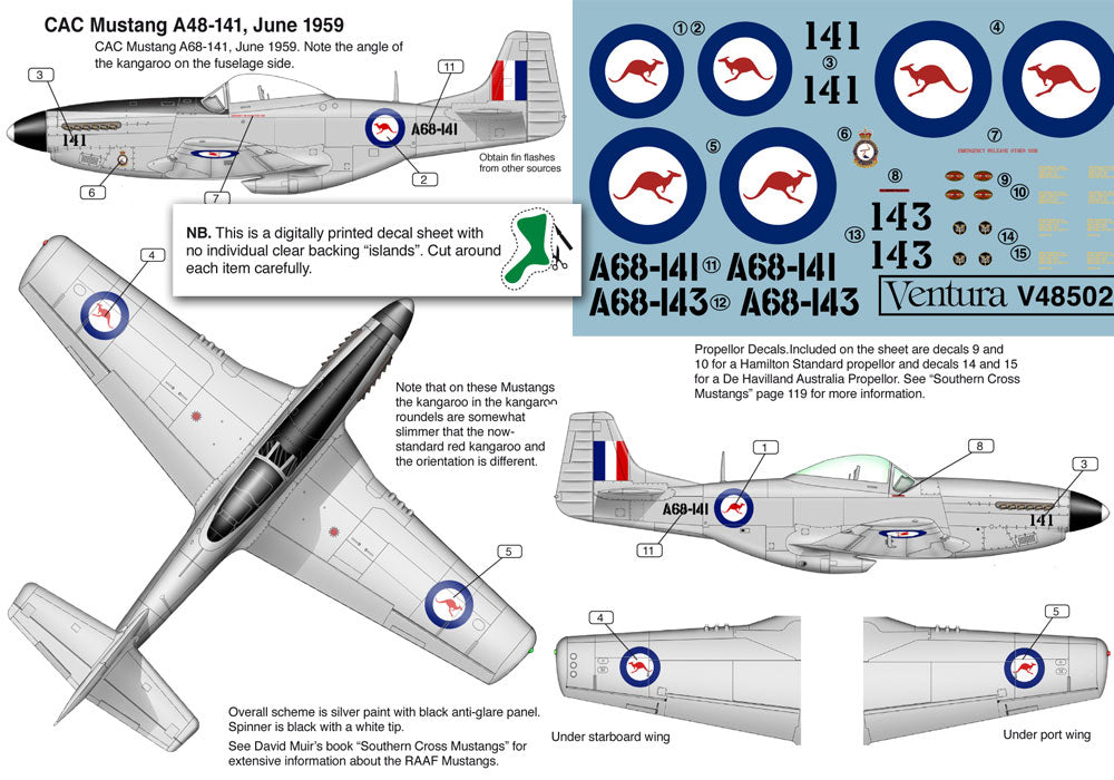 Ventura VA48502 1:48 Mustangs