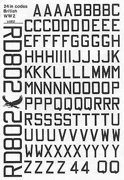 Ventura VA4852 1:48 24" inch black code letters