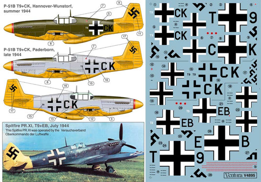 Ventura VA4895 Captured Luftwaffe P-51B & Spitfire Mk.XIV 1:48