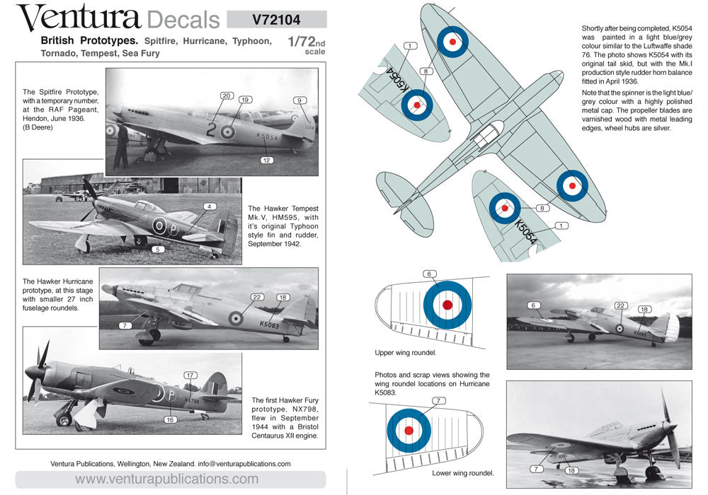 Ventura VA72104 1:72 British Prototypes