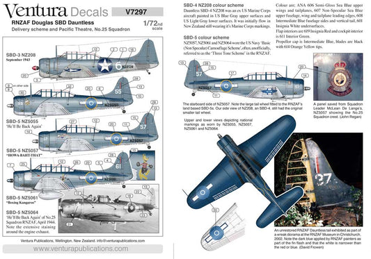 Ventura VA7297 1:72 RNZAF Douglas SBD Dauntless