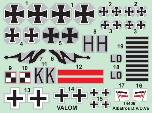 Valom VAL14406 1:144 Albatros D.V