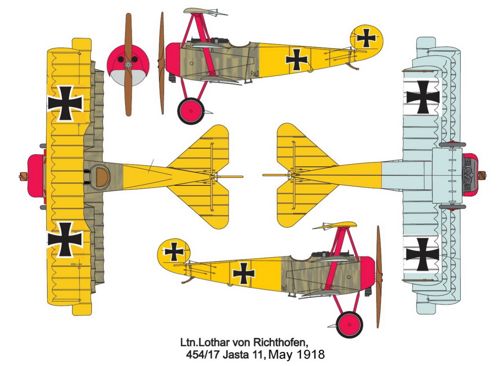 Valom VAL14407 1:144 Fokker Dr.I Triplane