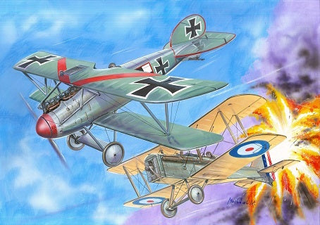 Valom VAL14418 1:144 RAF S.E.5a vs. Albatros D.V Duels in the sky