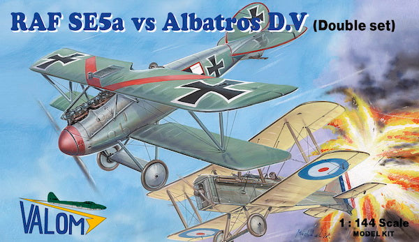 Valom VAL14418 1:144 RAF S.E.5a vs. Albatros D.V Duels in the sky