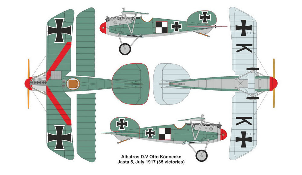 Valom VAL14418 1:144 RAF S.E.5a vs. Albatros D.V Duels in the sky