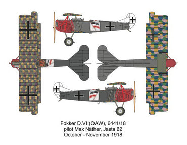 Valom VAL14419 1:144 Fokker D.VII vs. Spad XIII Duels in the sky