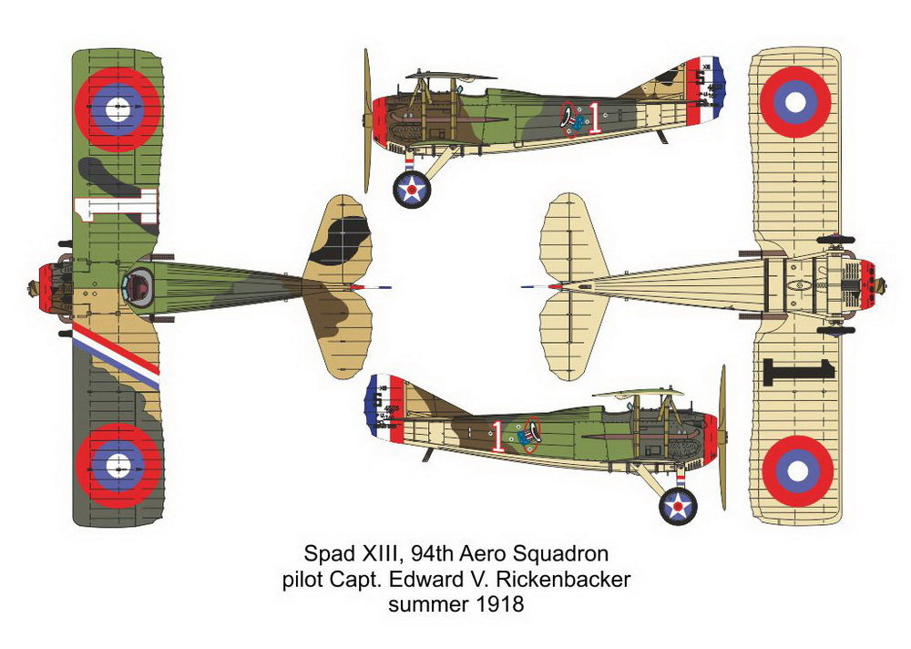 Valom VAL14419 1:144 Fokker D.VII vs. Spad XIII Duels in the sky