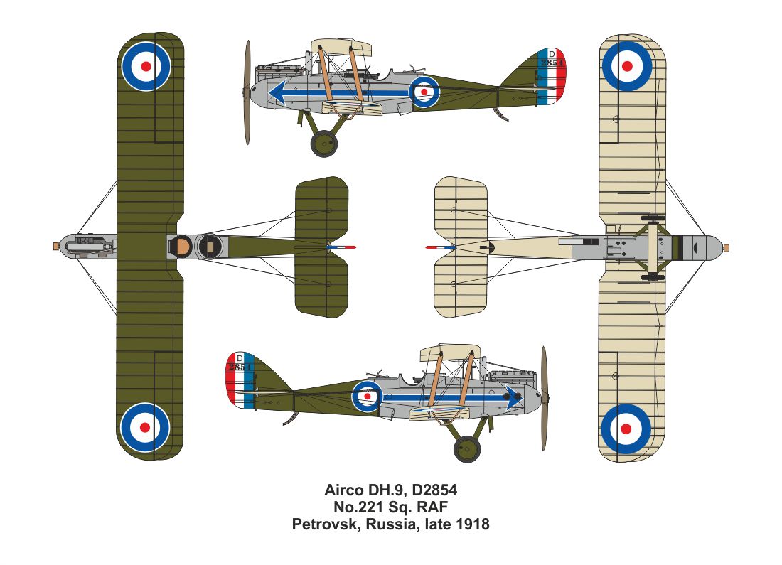 Valom VAL14425 1:144 Airco DH.9