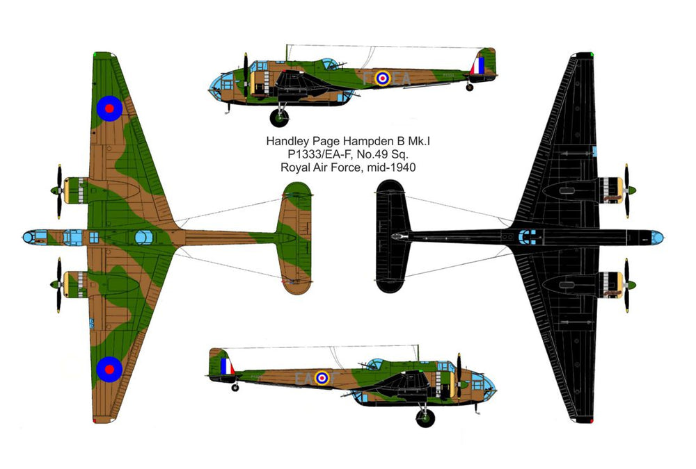 Valom VAL14431 1:144 Handley-Page Hampden B Mk.I